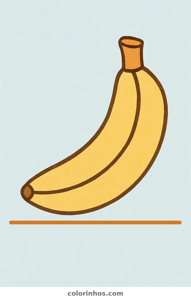 Exemplo colorido: Banana